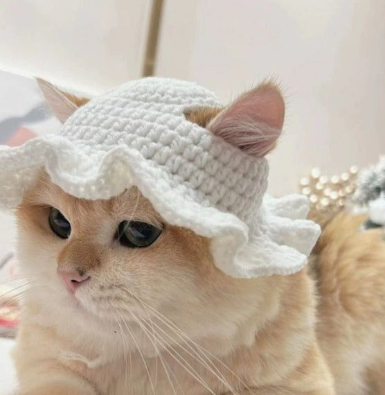 Wool Knitted British Pet Hat