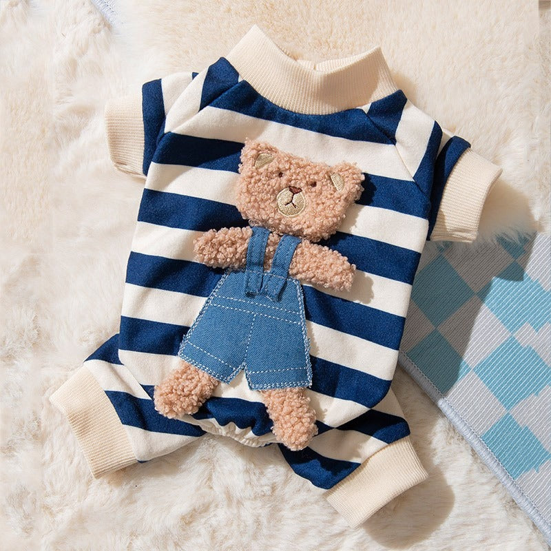 Cute Cat Pajamas - Velvet Pet Jumpsuit