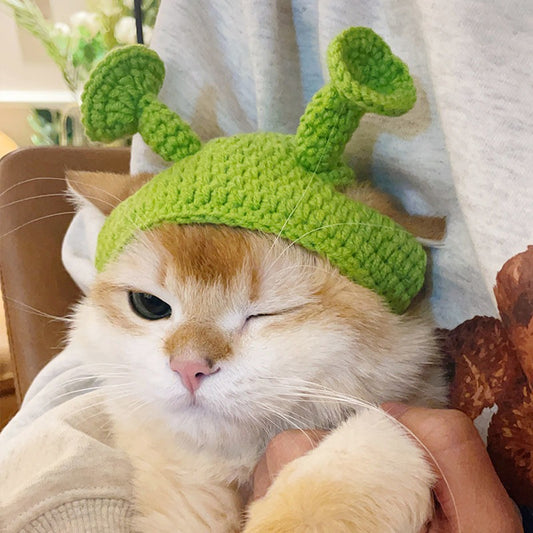 Wool Knitted British Pet Hat
