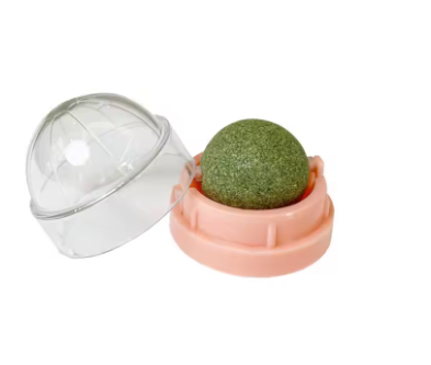 Catnip Spin Ball for Cats - Teeth Cleaning Toy (One Piece)
