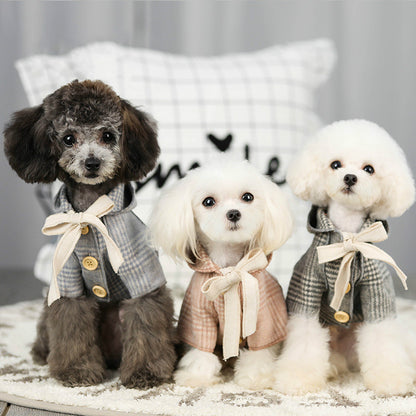 Plaid Cat Cashmere Coat for Pets
