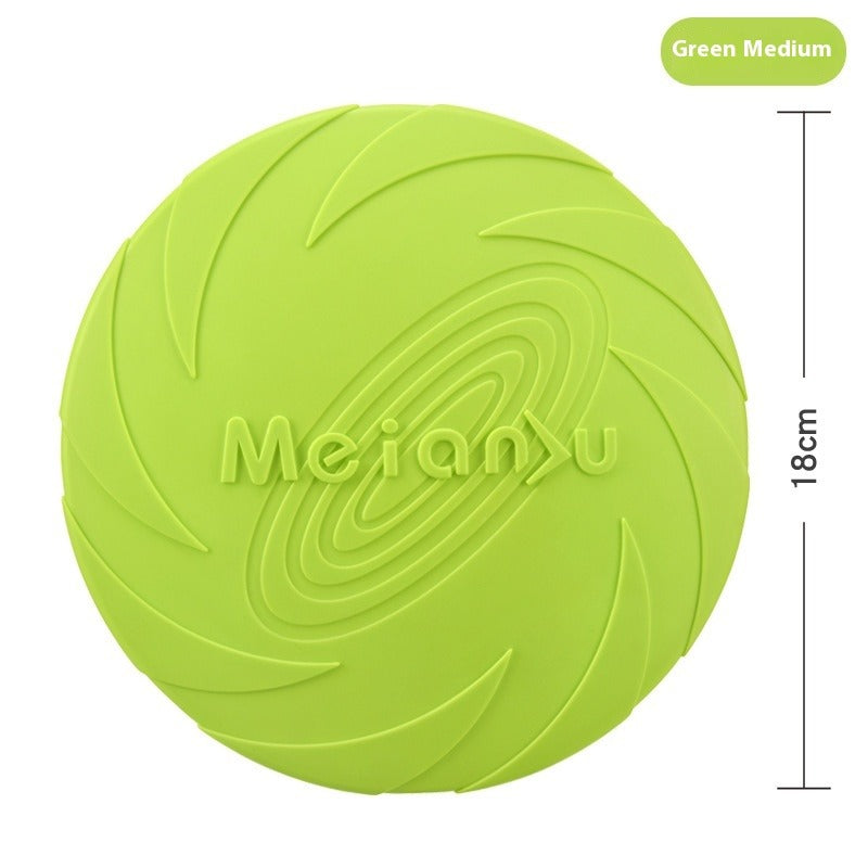 Outdoor Dog Training Rubber Frisbee Toy