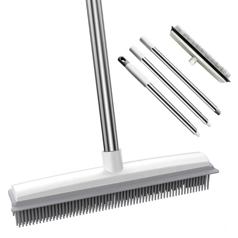 Pet Hair Rubber Push Broom