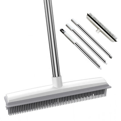 Pet Hair Rubber Push Broom