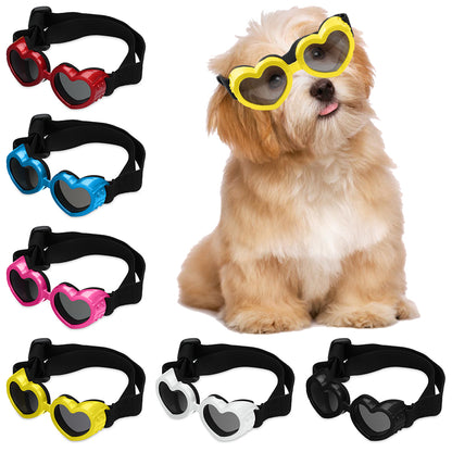 Heart-Shaped Waterproof UV Dog & Cat Sunglasses
