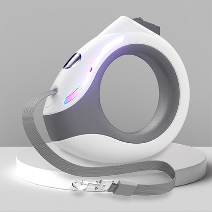 Automatic Retractable LED Dog Leash with Night Light
