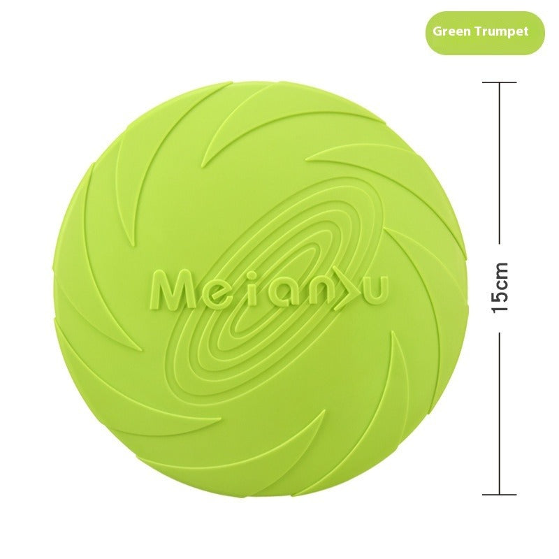 Outdoor Dog Training Rubber Frisbee Toy