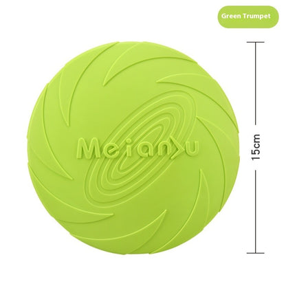 Outdoor Dog Training Rubber Frisbee Toy