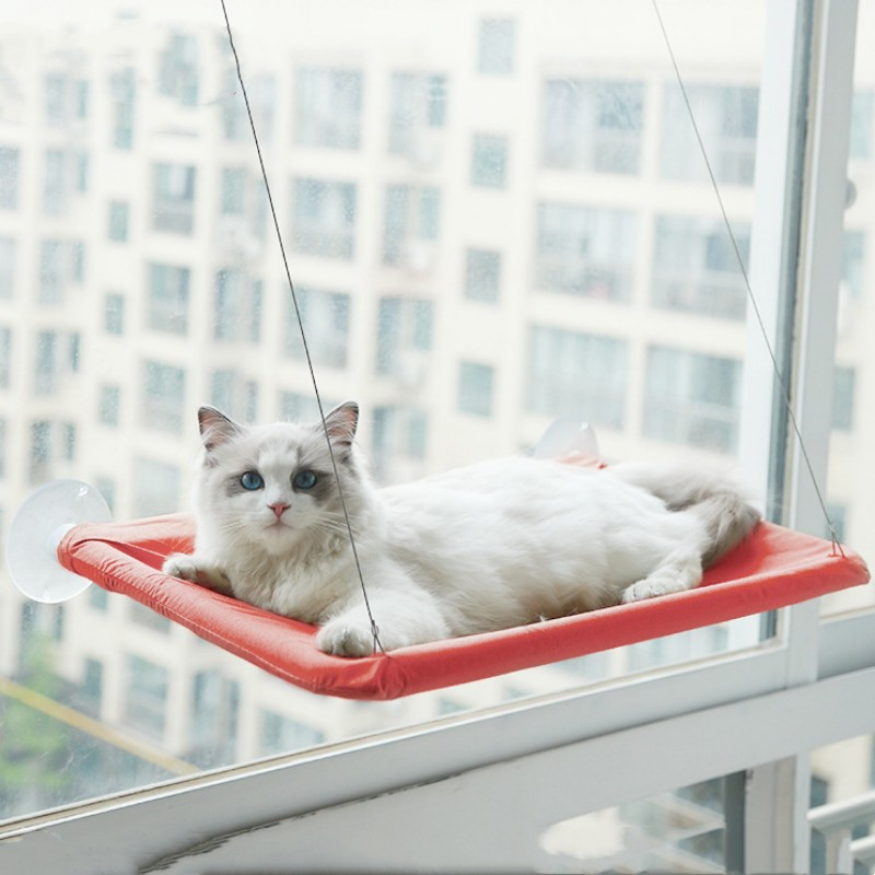 Cat Window Hammock with Litter Sucker