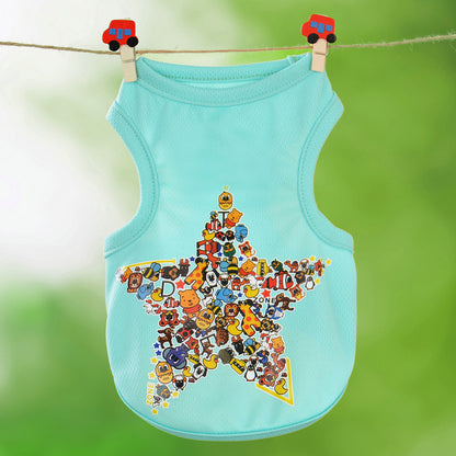 Custom Cartoon Dog Vest for Small Dogs - Summer Wear