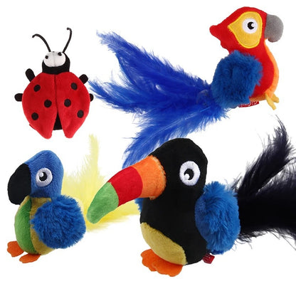 Gigwi Realistic Sound Toys for Cats (Bird, Mouse, Hedgehog)