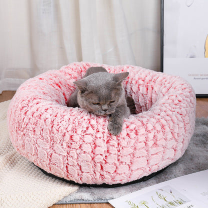 Warm Plush Cat Bed for Autumn and Winter (New Style)