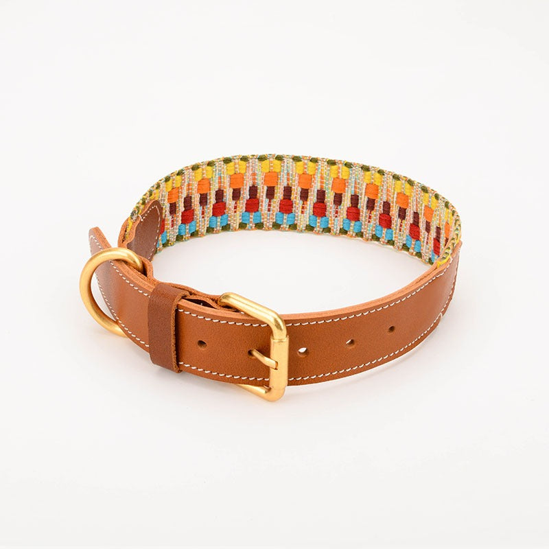 Woven Dog Collar Traction Rope