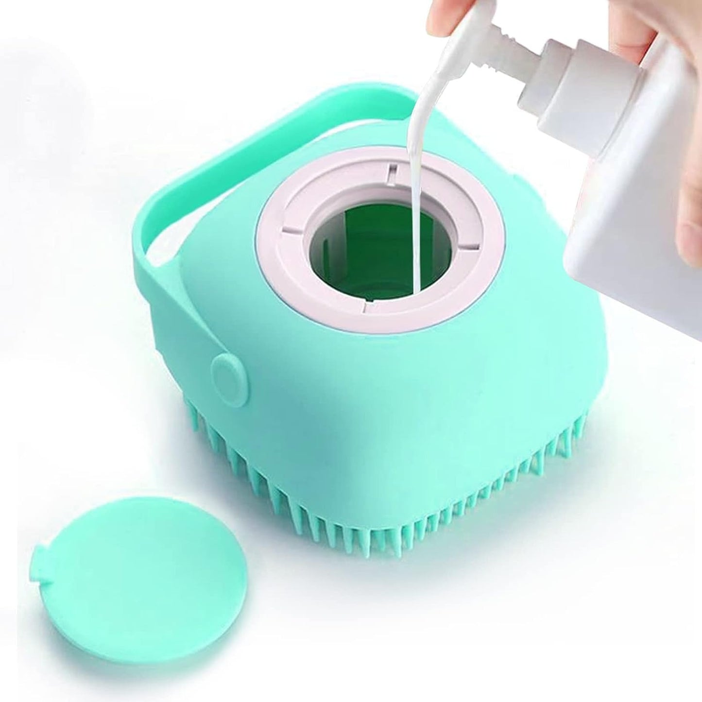 Pet Grooming Brush with Soap Dispenser
