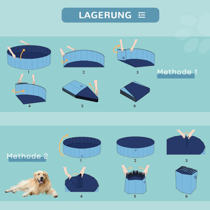 Foldable Dog Pool Pet Swimming Tub