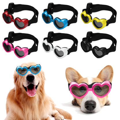 Heart-Shaped Waterproof UV Dog & Cat Sunglasses
