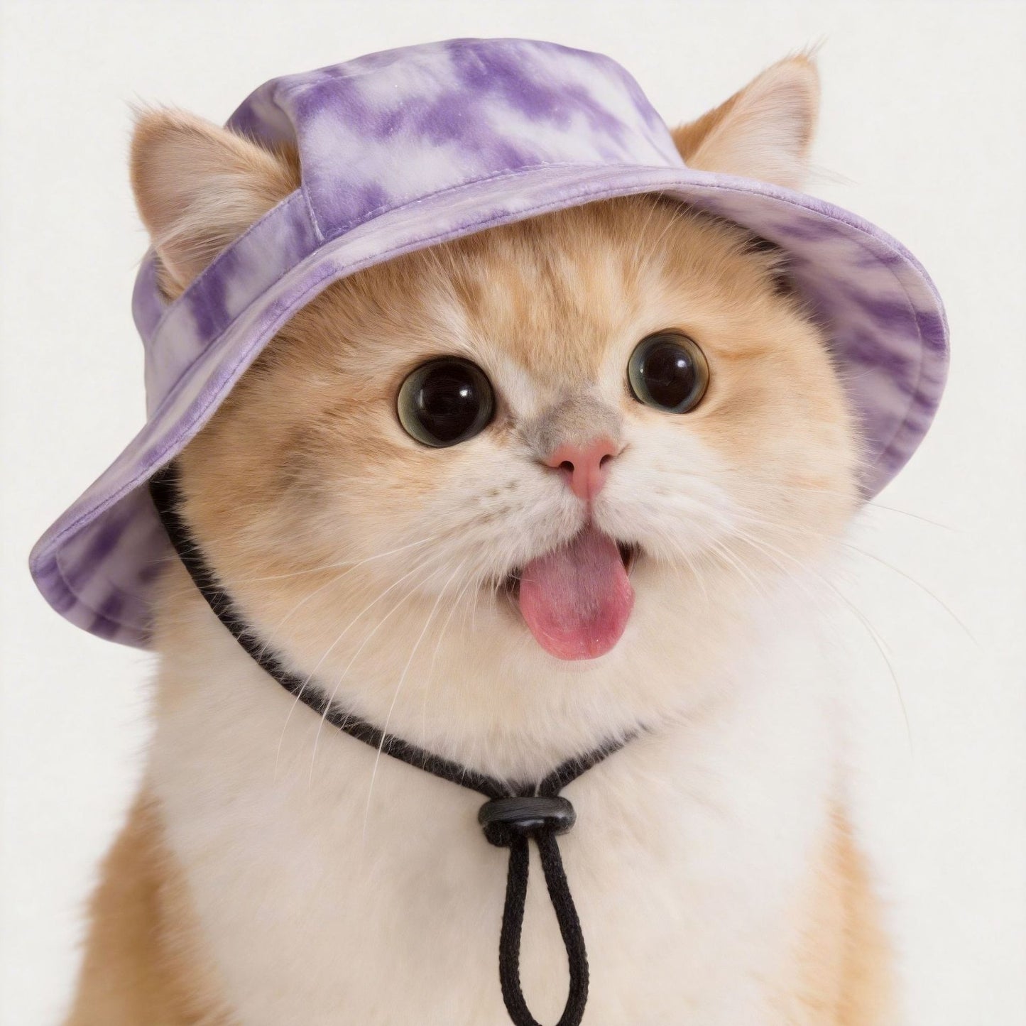 Dog Bucket Hat with Ear Holes Adjustable for Pets