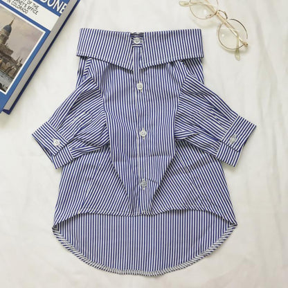 Striped Dress for Cats and Dogs, Pet Clothes for Puppies