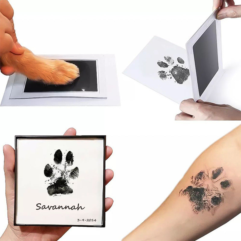 Pet Ink Pad Set for Paw Prints - No Wash Needed