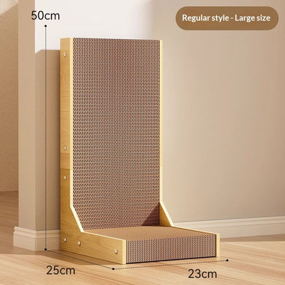 Durable L-Shaped Vertical Cat Scratcher