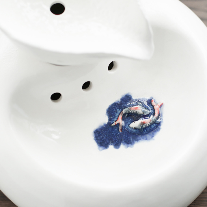Cat Leaf Water Dispenser with Circulating Filter