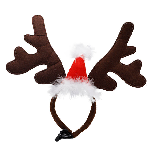 Christmas Antlers Headband for Pets - Party Decor