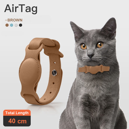 Leather Case for Anti-Lost Pet Collar Chain