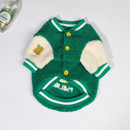 Thick Winter Baseball Coat for Dogs to Keep Warm