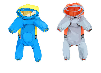 Golden Retriever Waterproof Raincoat for Big Dogs