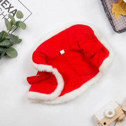 Cat red Christmas cloak