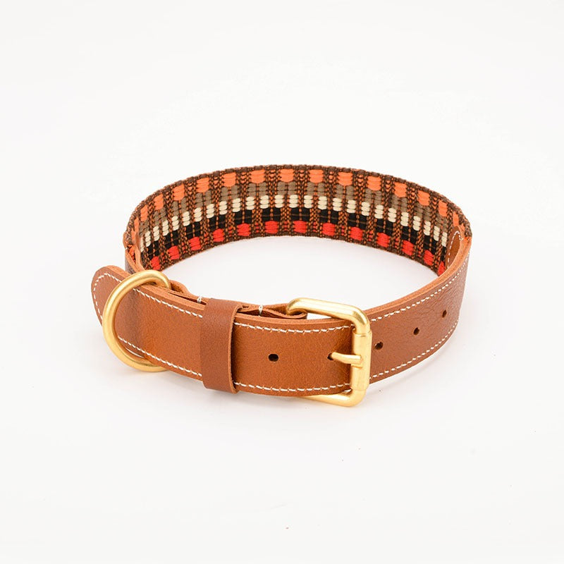 Woven Dog Collar Traction Rope