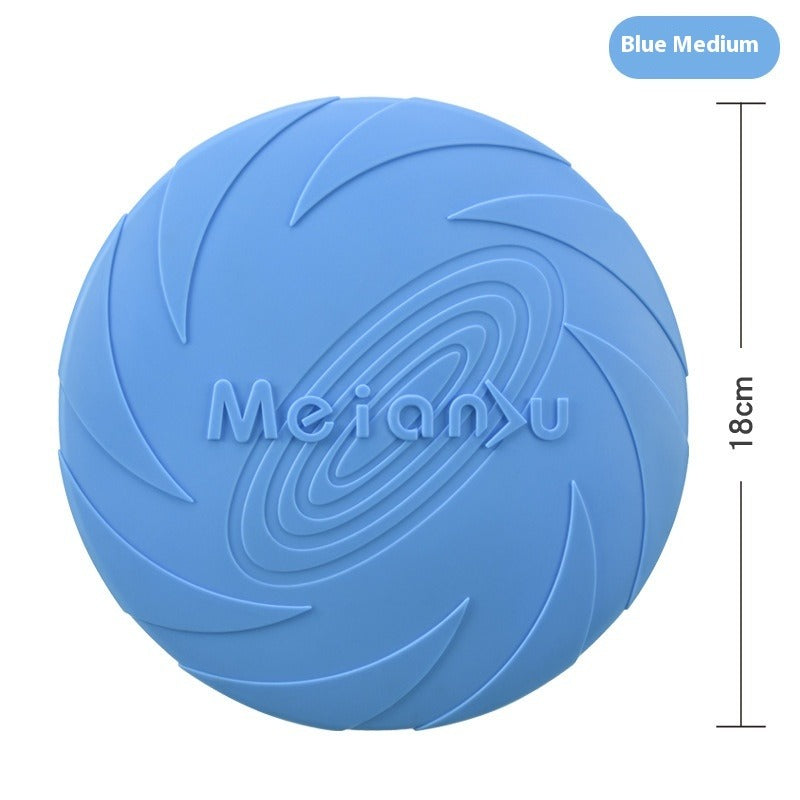 Outdoor Dog Training Rubber Frisbee Toy