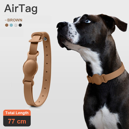 Leather Case for Anti-Lost Pet Collar Chain