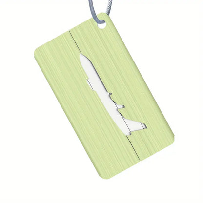 Aluminum Alloy Luggage Tag For Boarding Pass Aircraft