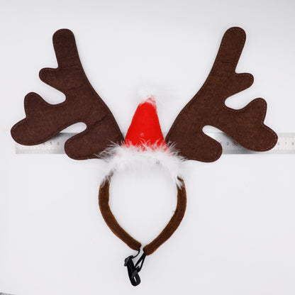 Christmas Antlers Headband for Pets - Party Decor