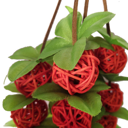 Colorful Rattan Ball Chewing Toy for Parrots