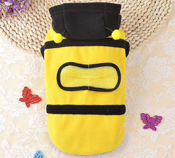 Bee Costume for Cats and Dogs, Pet Transformation Outfit