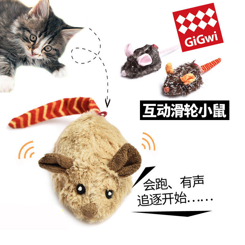 Gigwi Realistic Sound Toys for Cats (Bird, Mouse, Hedgehog)
