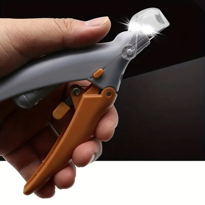 LED Pet Nail Clipper with Scissors and Magnifying Glass