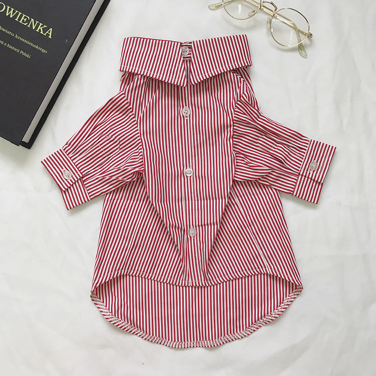 Striped Dress for Cats and Dogs, Pet Clothes for Puppies