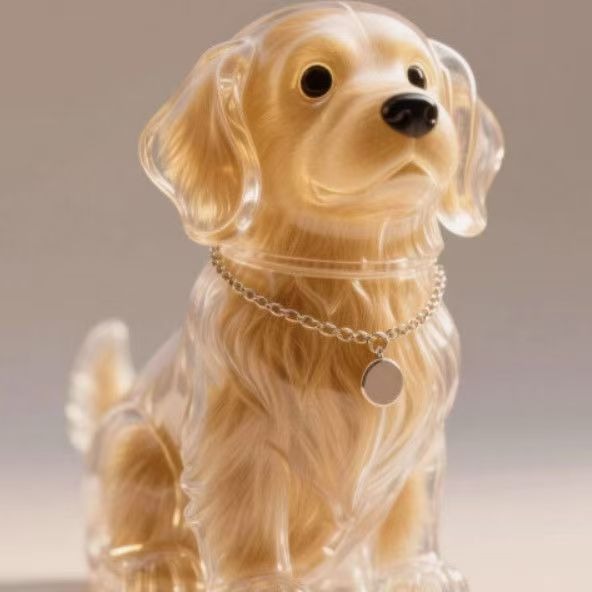 Dog Fur Storage Pendant Keychain