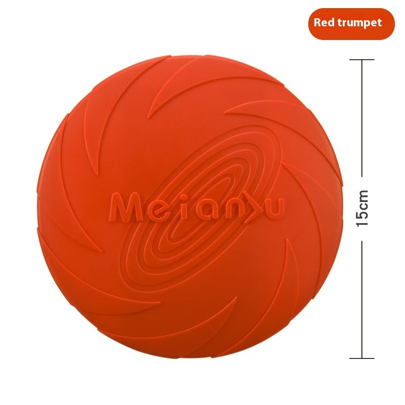 Outdoor Dog Training Rubber Frisbee Toy