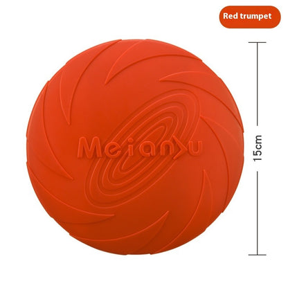 Outdoor Dog Training Rubber Frisbee Toy