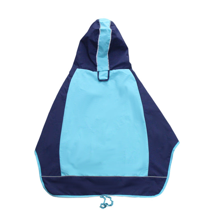 Color Block Big Dog Raincoat - Outdoor Breathable Jacket