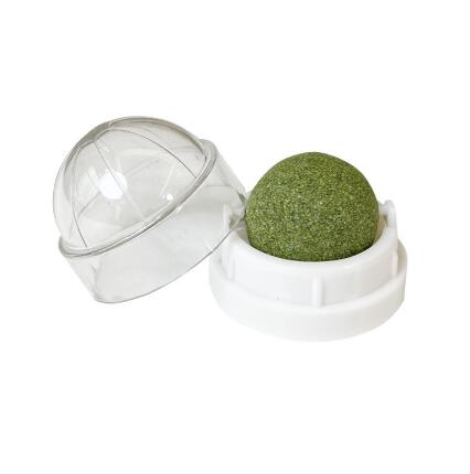 Catnip Spin Ball for Cats - Teeth Cleaning Toy (One Piece)