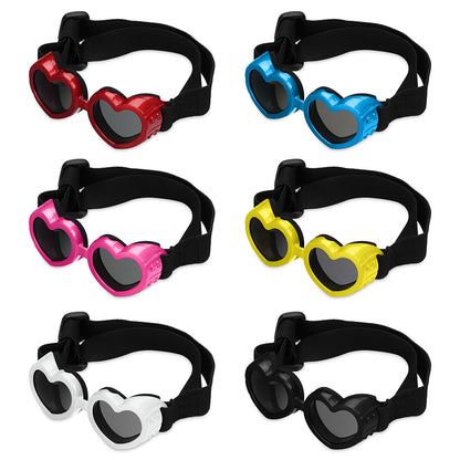 Heart-Shaped Waterproof UV Dog & Cat Sunglasses