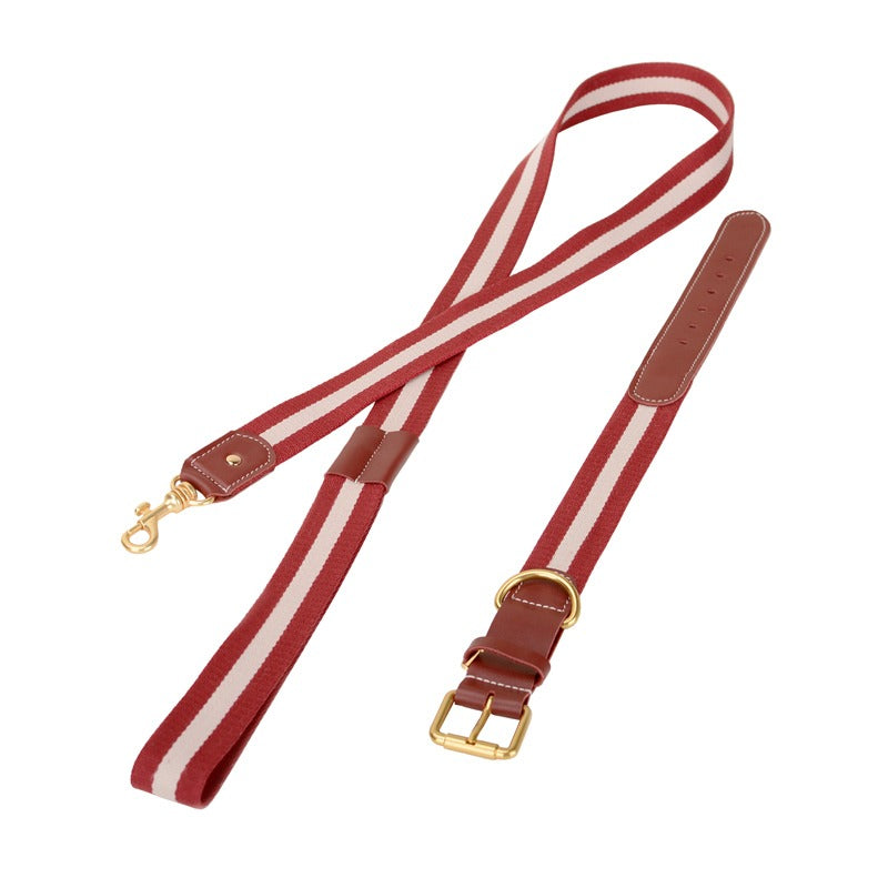 Woven Dog Collar Traction Rope