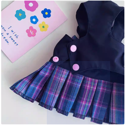K Skirt Pet Dog Clothes with Rope for Small Dogs