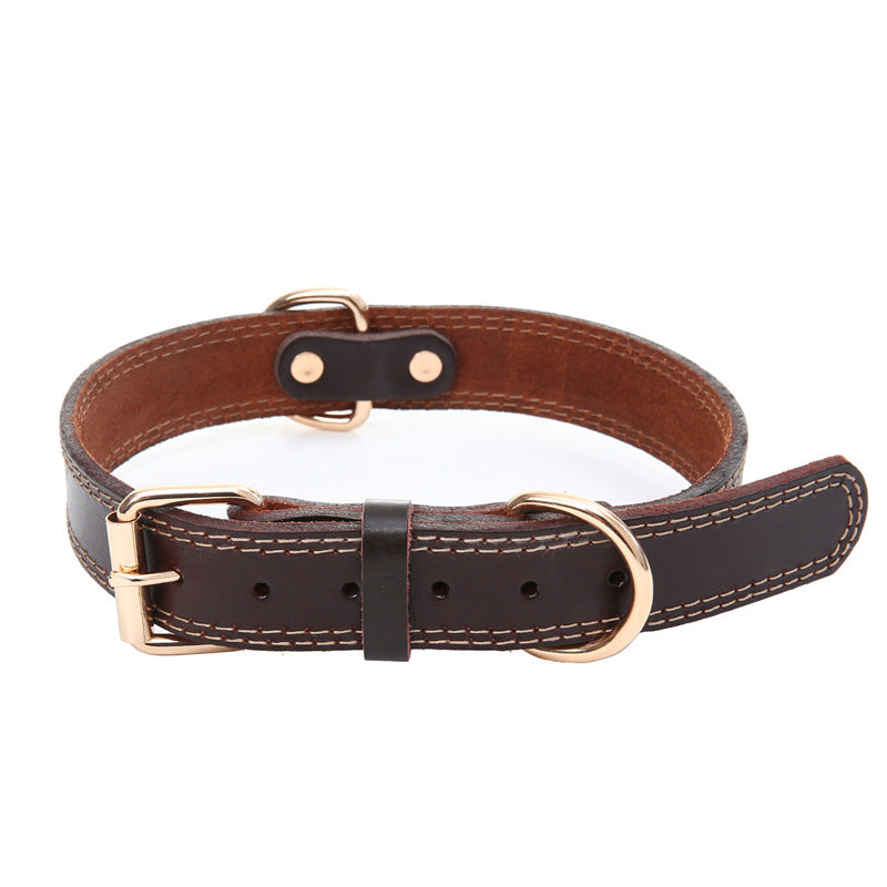 Cowhide Leather Neck Ring for Pets