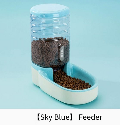Automatic Pet Dog Feeder and Drinking Fountain Combo